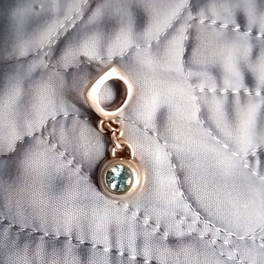 Versani Sterling Silver Blue Topaz Drop Earrings - Picture 3 of 4